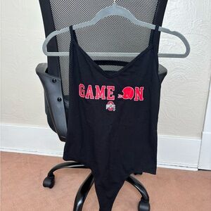 VS PINK Women's Black Ohio State Bodysuit